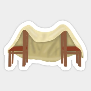 Blanket fort Sticker